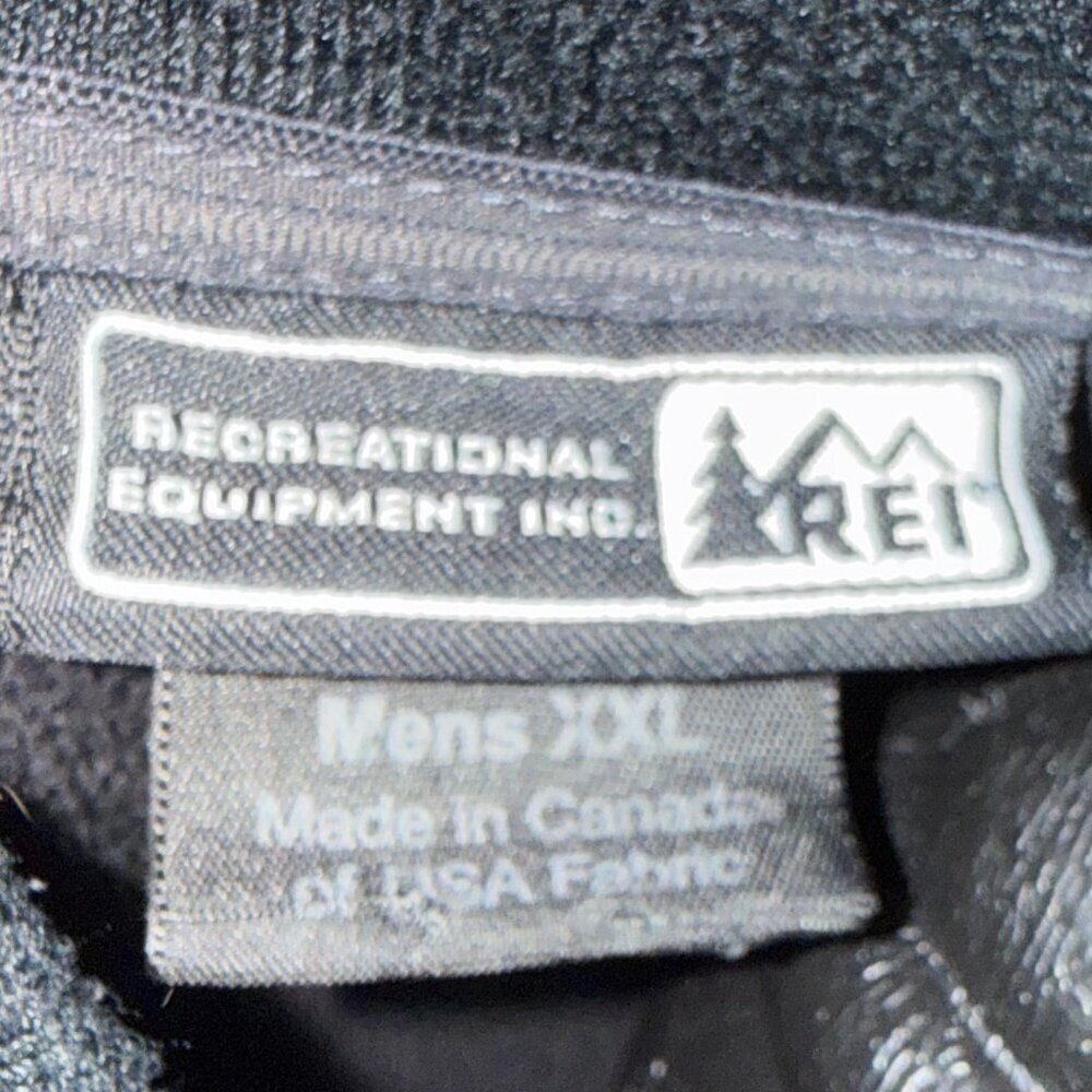 REI Fleece Vest Men’s Sz XXL Full Zip Black - Picture 5 of 5